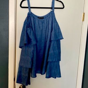 Chambry off the shoulder blouse